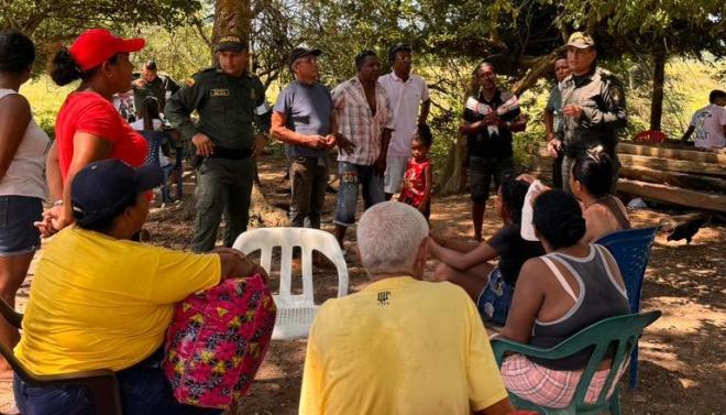 Se hicieron ejercicios de diálogo en los que los líderes comunitarios