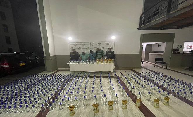 Incautación de licor adulterado