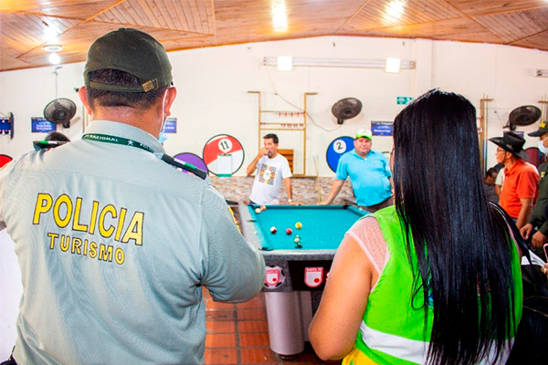 Grupo de Protección a la Infancia y la Adolescencia, Grupo de Protección al Turismo y Patrimonio Nacional, en conjunto con las autoridades de la alcaldía, ICBF y gobernación, se vienen realizando actividades de prevención