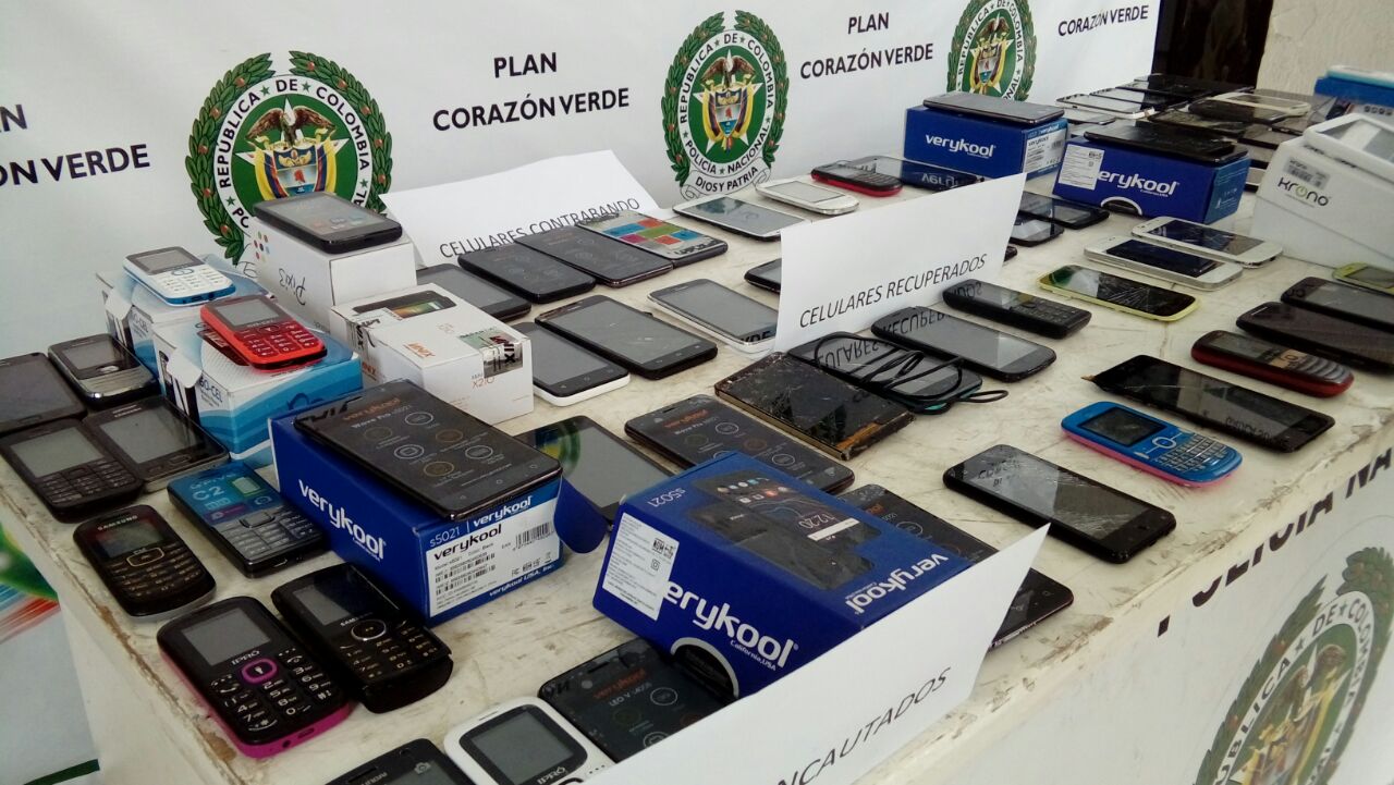 Celulares incautados 