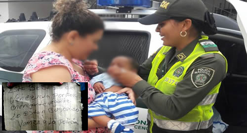rescate-bebe-policia-colombia