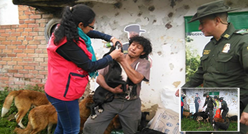 Agente de la-Policía- lideró la campaña Por un perro feliz