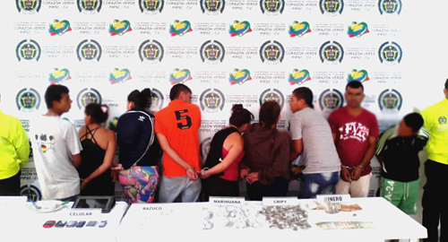 policia ibague cae BANDA MICROTRAFICO LOS DEL TRIUNFO