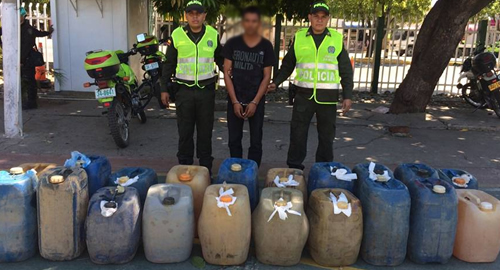 incautados 165 galones combustible ilegal