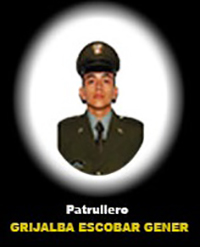 Fotograf&iacute;a del Se&ntilde;or Pt. Grijalba Escobar Gener Guillermo quien falleci&oacute; en cumplimiento de su deber.