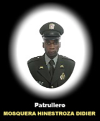 Fotograf&iacute;a del Se&ntilde;or Pt. Mosquera Hinestroza Didier quien falleci&oacute; en cumplimiento de su deber.