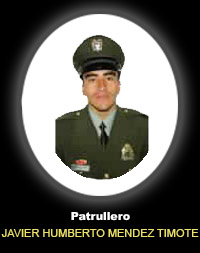 Fotograf&iacute;a del Se&ntilde;or Pt. Javier Humberto Mendez Timote quien falleci&oacute; en cumplimiento de su deber.