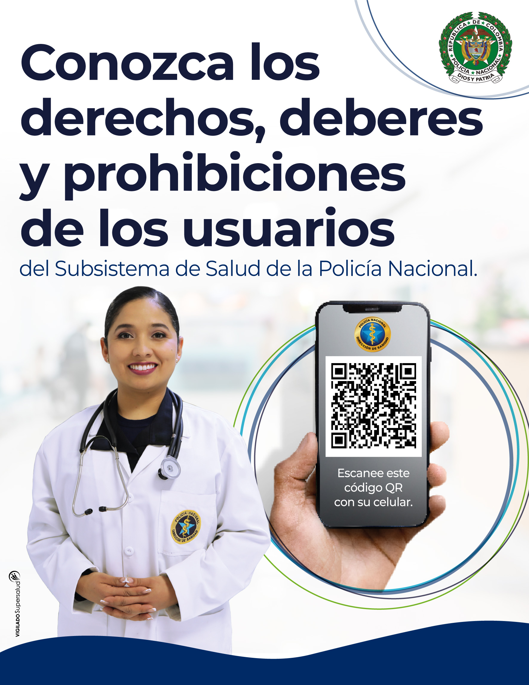 Conozca los derechos y deberes para los usuarios del Subsistema de Salud de la Polic&iacute;a Nacional