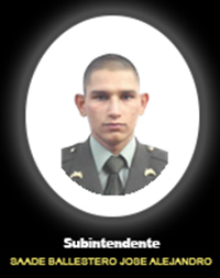 Fotograf&iacute;a del Se&ntilde;or Si. Saade Ballestero Jos&eacute; Alejandro quien falleci&oacute; en cumplimiento de su deber.