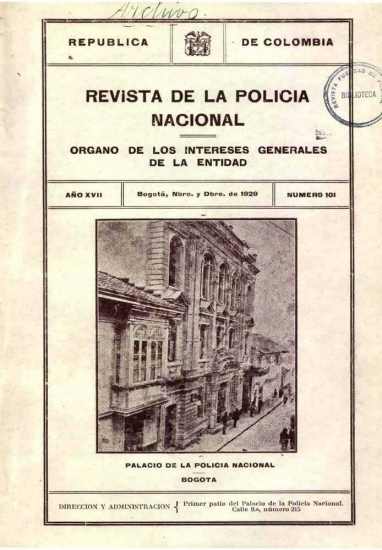 Portada de la Revista de la Policía