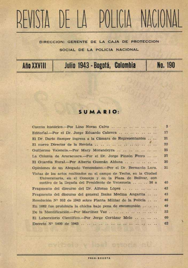 Portada de la Revista de la Policía