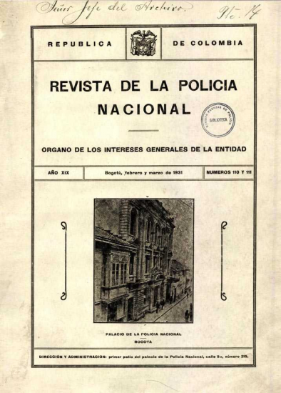 Portada de la Revista de la Policía
