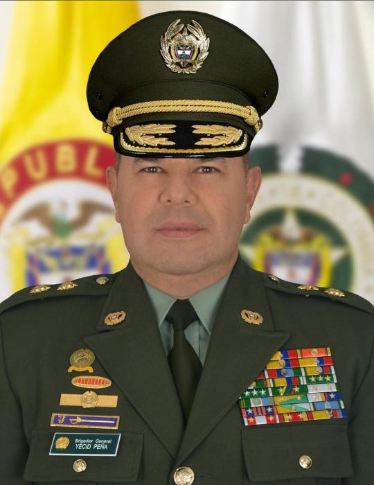 Brigadier general Gelver Yecid Pe&ntilde;a Araque